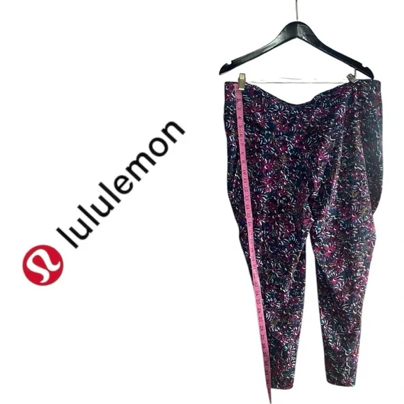 Lululemon Base Pace HR Run Tights 25" Size 20 Floral Electric Multi - Picture 4 of 8